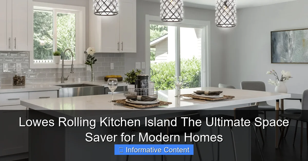 Lowes Rolling Kitchen Island The Ultimate Space Saver for Modern Homes