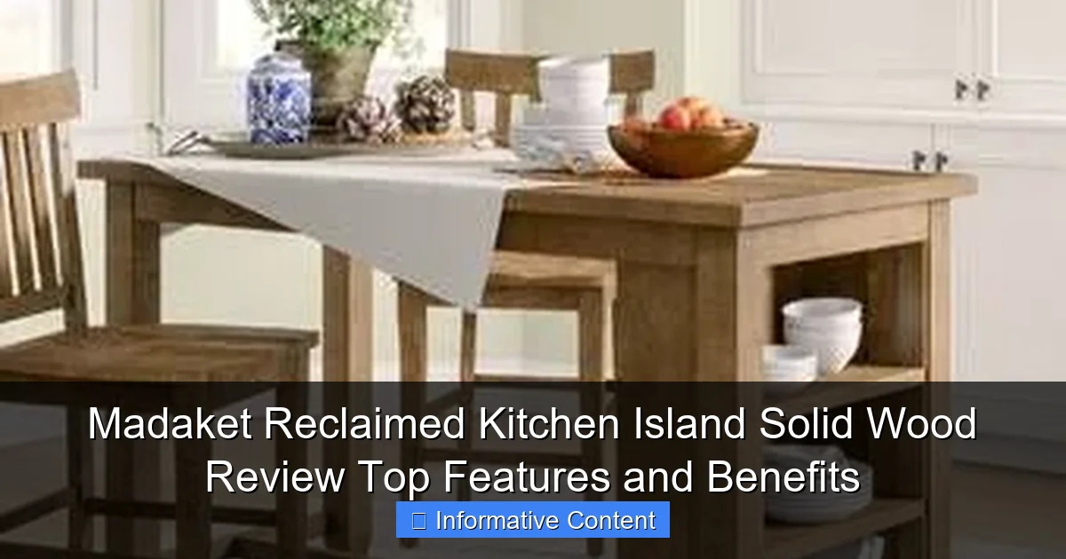 Madaket Reclaimed Kitchen Island Solid Wood Review Top Features and Benefits
