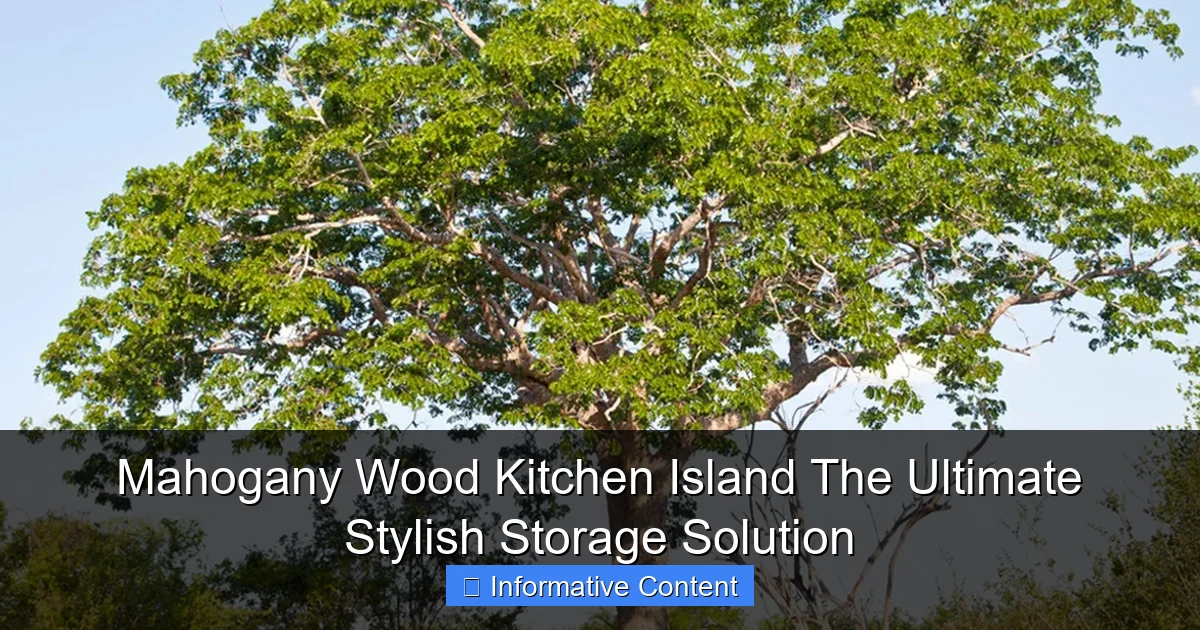 Mahogany Wood Kitchen Island The Ultimate Stylish Storage Solution