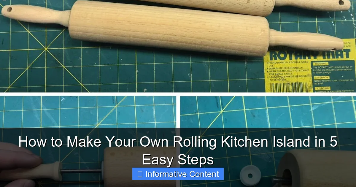 How to Make Your Own Rolling Kitchen Island in 5 Easy Steps