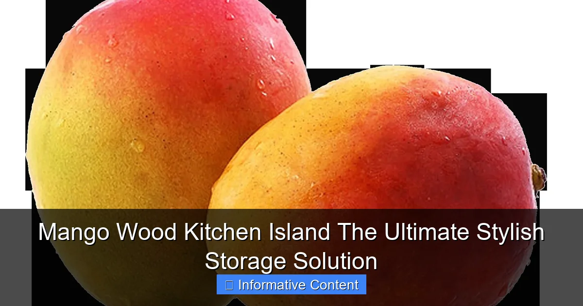 Mango Wood Kitchen Island The Ultimate Stylish Storage Solution