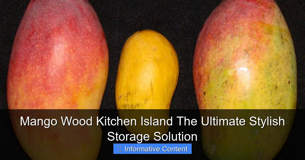 Mango Wood Kitchen Island The Ultimate Stylish Storage Solution