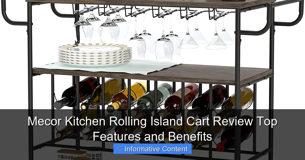 Mecor Kitchen Rolling Island Cart Review Top Features and Benefits