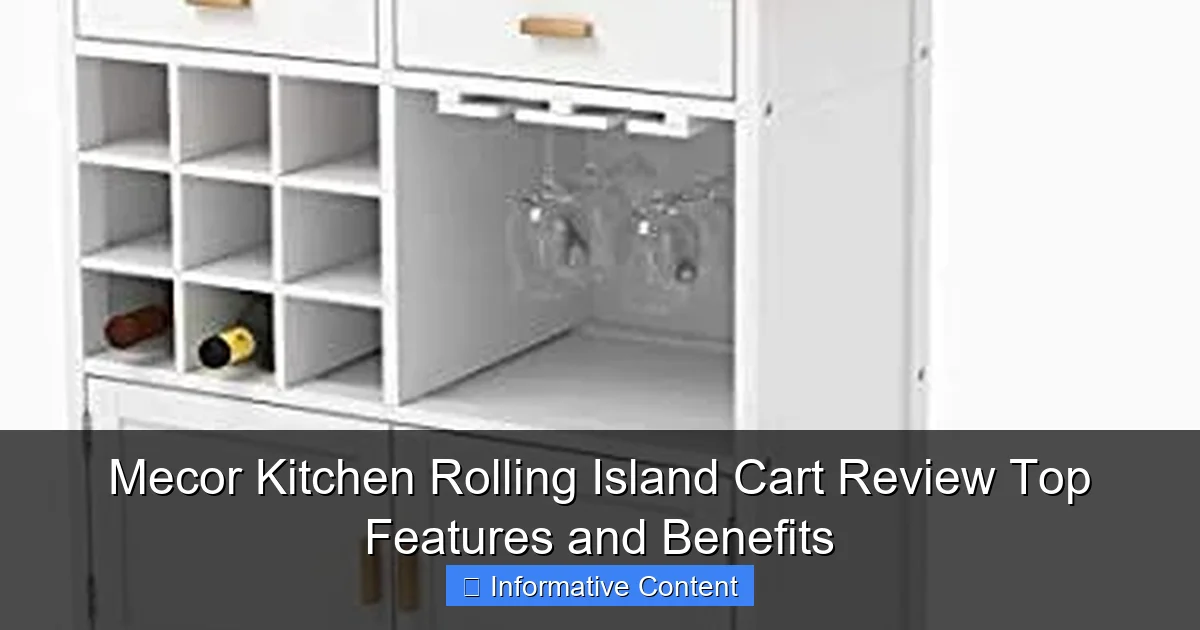 Mecor Kitchen Rolling Island Cart Review Top Features and Benefits