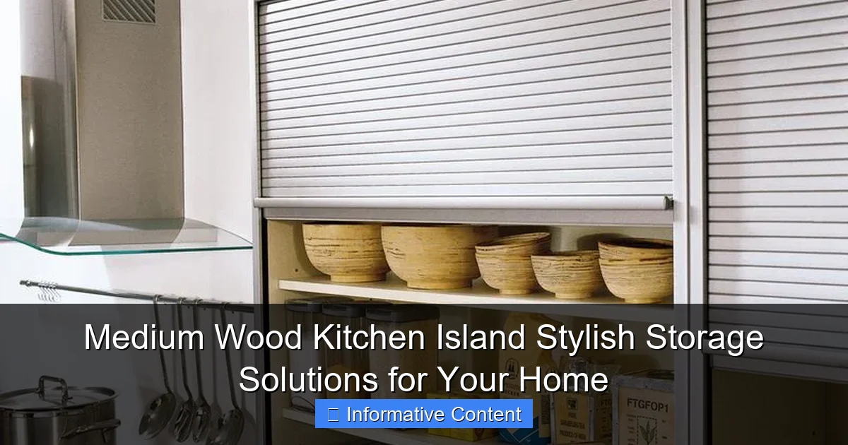Medium Wood Kitchen Island Stylish Storage Solutions for Your Home