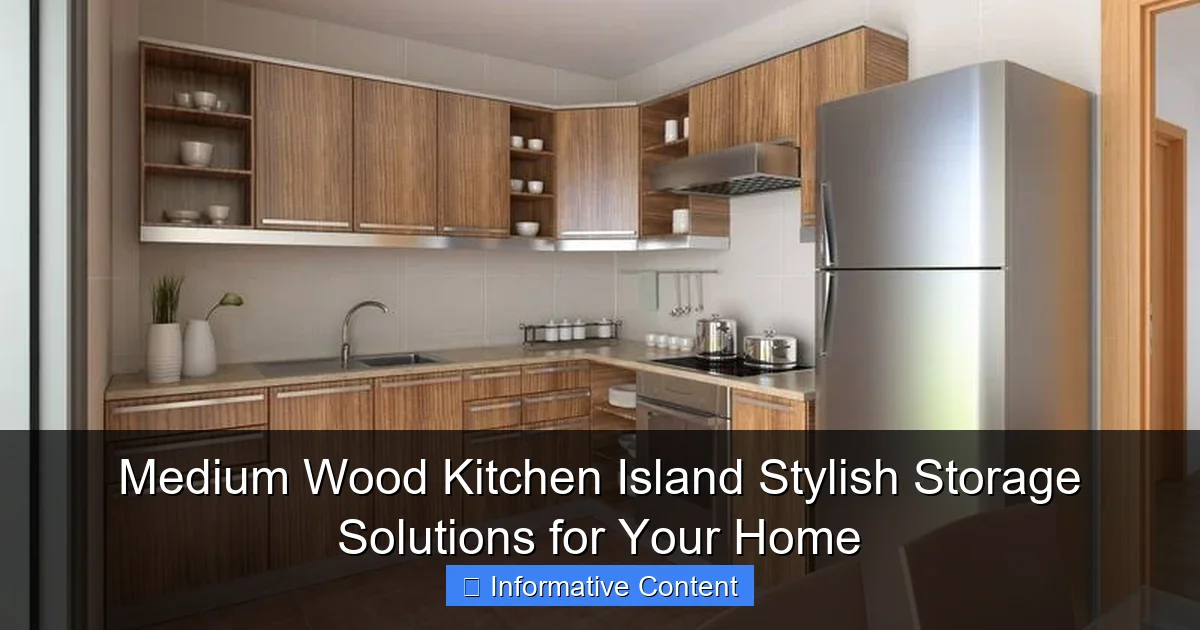 Medium Wood Kitchen Island Stylish Storage Solutions for Your Home