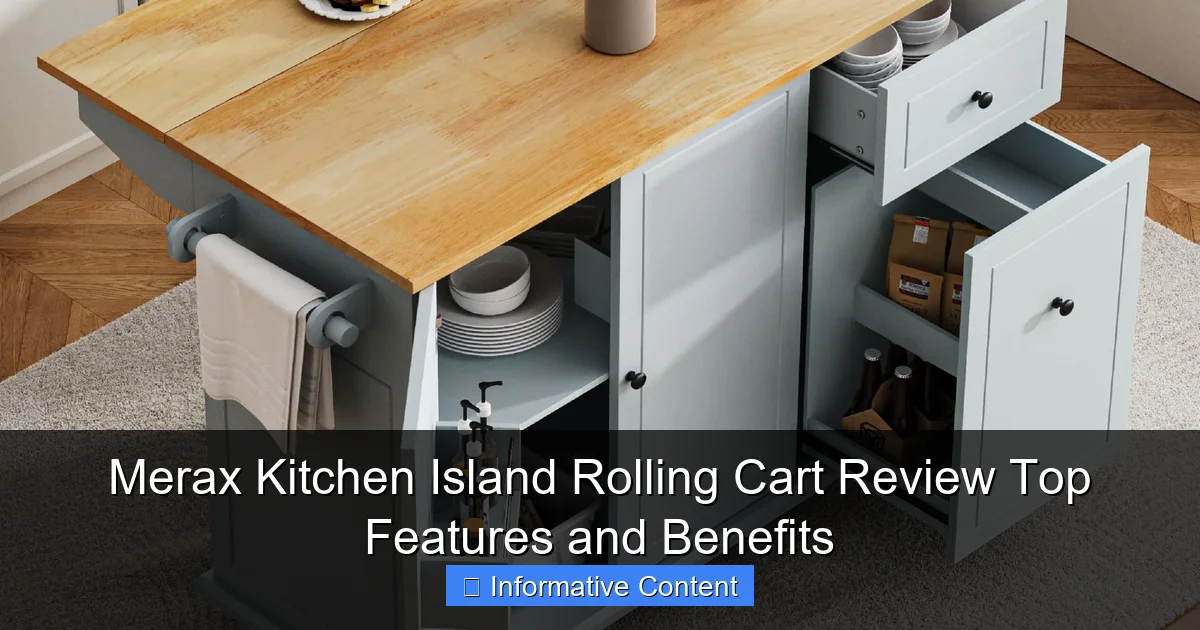 Merax Kitchen Island Rolling Cart Review Top Features and Benefits