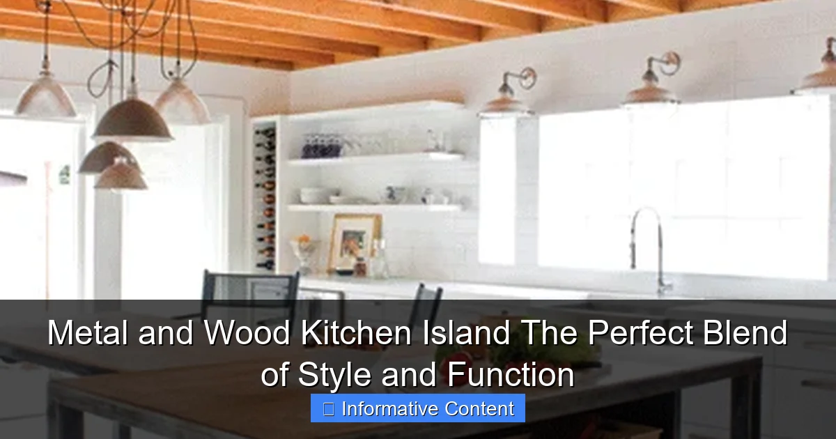 Metal and Wood Kitchen Island The Perfect Blend of Style and Function