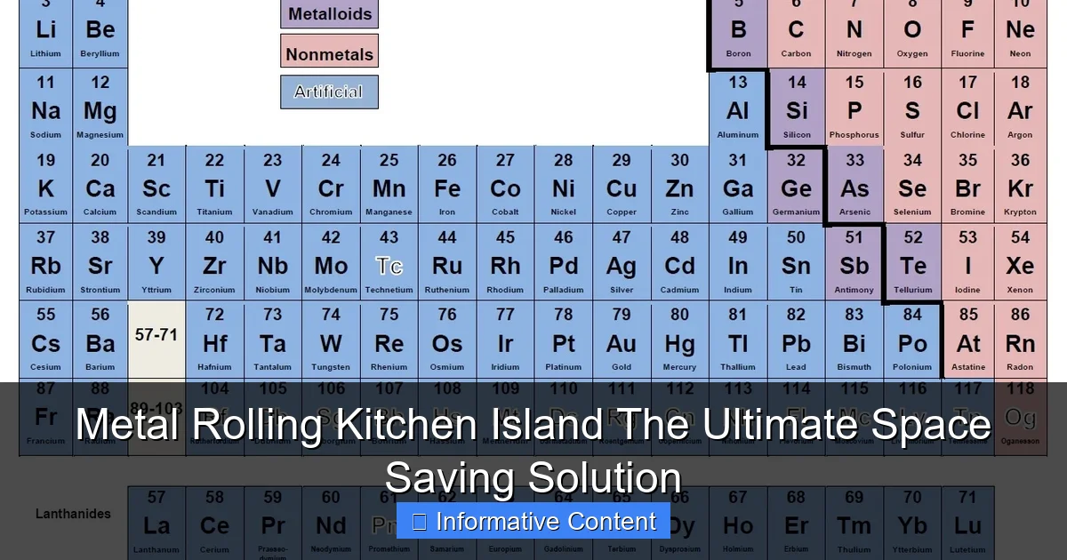 Metal Rolling Kitchen Island The Ultimate Space Saving Solution