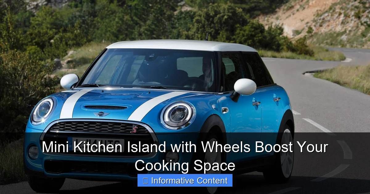 Mini Kitchen Island with Wheels Boost Your Cooking Space