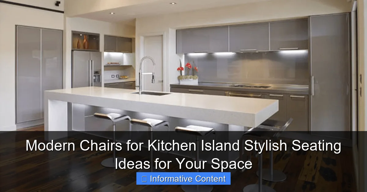 Modern Chairs for Kitchen Island Stylish Seating Ideas for Your Space