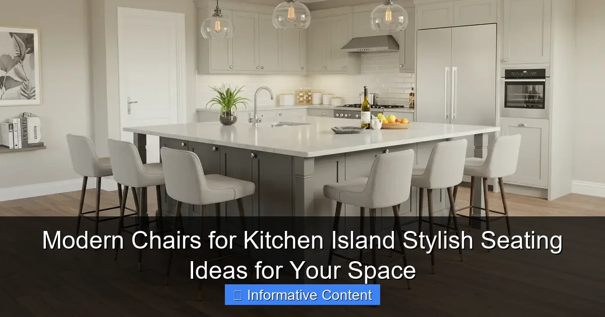 Modern Chairs for Kitchen Island Stylish Seating Ideas for Your Space