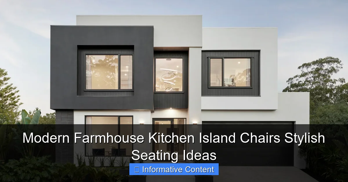 Modern Farmhouse Kitchen Island Chairs Stylish Seating Ideas