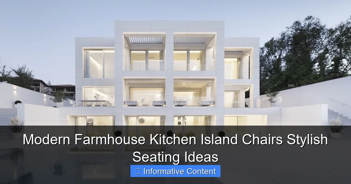 Modern Farmhouse Kitchen Island Chairs Stylish Seating Ideas