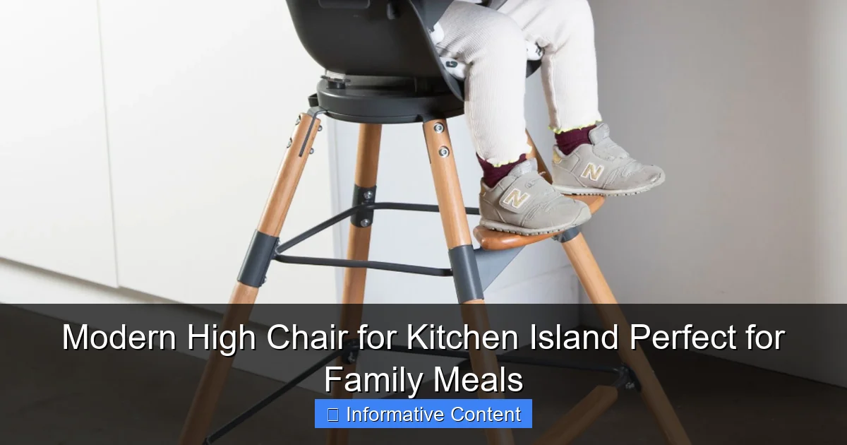 Modern High Chair for Kitchen Island Perfect for Family Meals