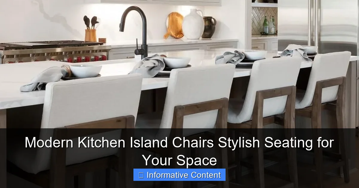Modern Kitchen Island Chairs Stylish Seating for Your Space