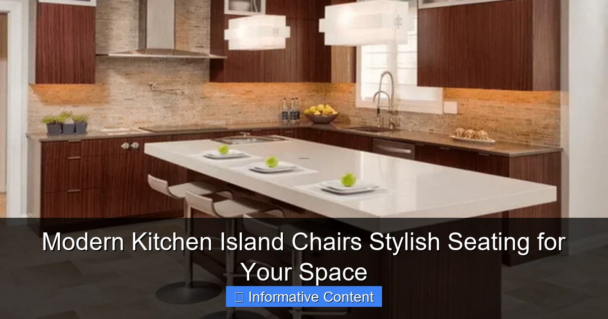 Modern Kitchen Island Chairs Stylish Seating for Your Space