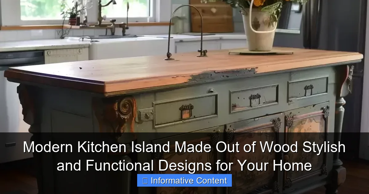 Modern Kitchen Island Made Out of Wood Stylish and Functional Designs for Your Home