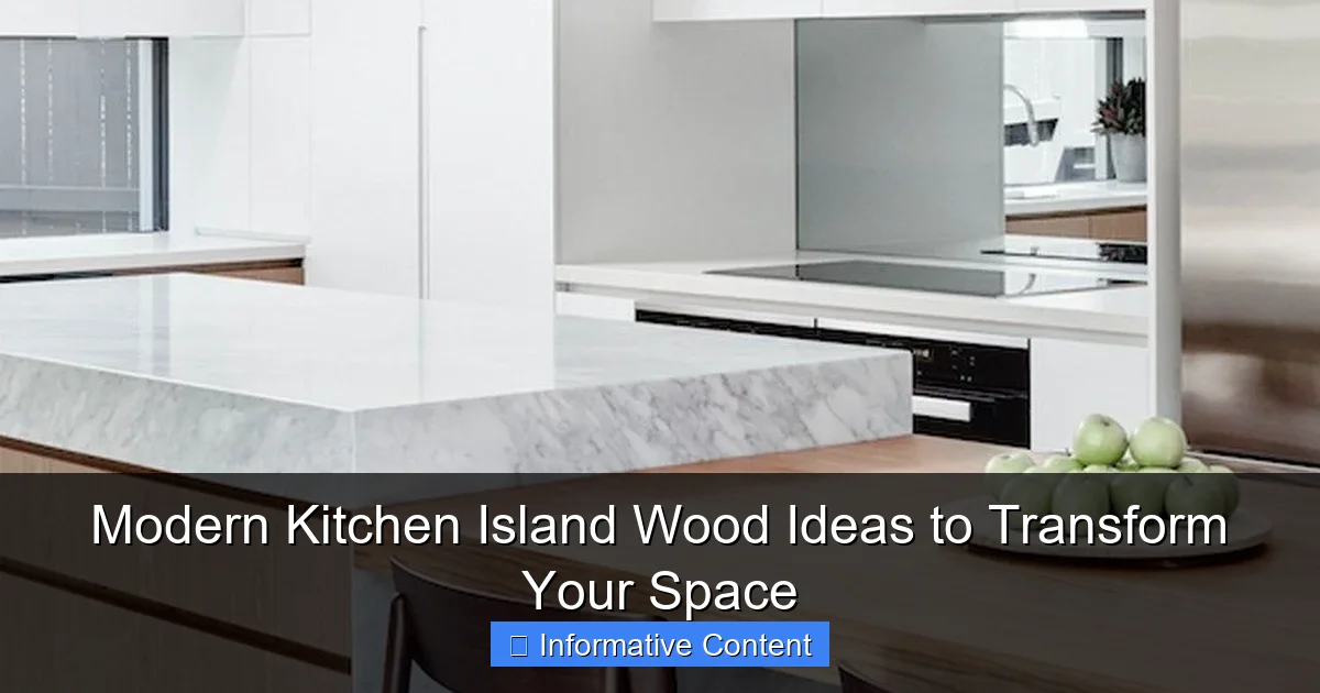 Modern Kitchen Island Wood Ideas to Transform Your Space