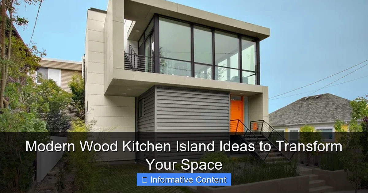 Modern Wood Kitchen Island Ideas to Transform Your Space