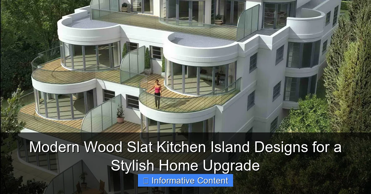 Modern Wood Slat Kitchen Island Designs for a Stylish Home Upgrade