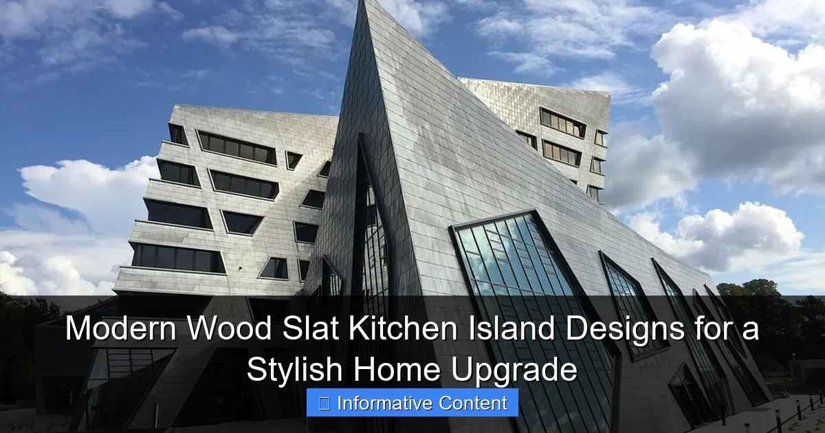 Modern Wood Slat Kitchen Island Designs for a Stylish Home Upgrade