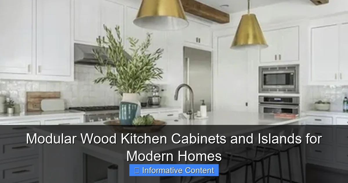 Modular Wood Kitchen Cabinets and Islands for Modern Homes