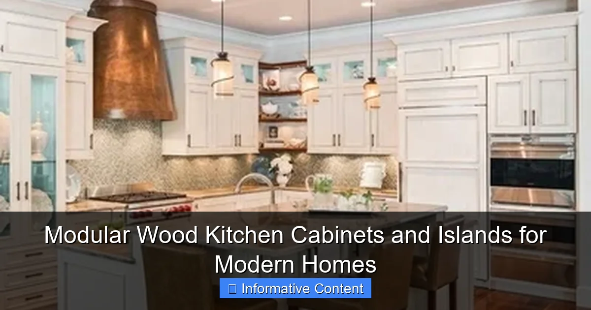 Modular Wood Kitchen Cabinets and Islands for Modern Homes
