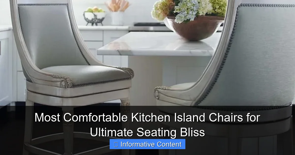 Most Comfortable Kitchen Island Chairs for Ultimate Seating Bliss