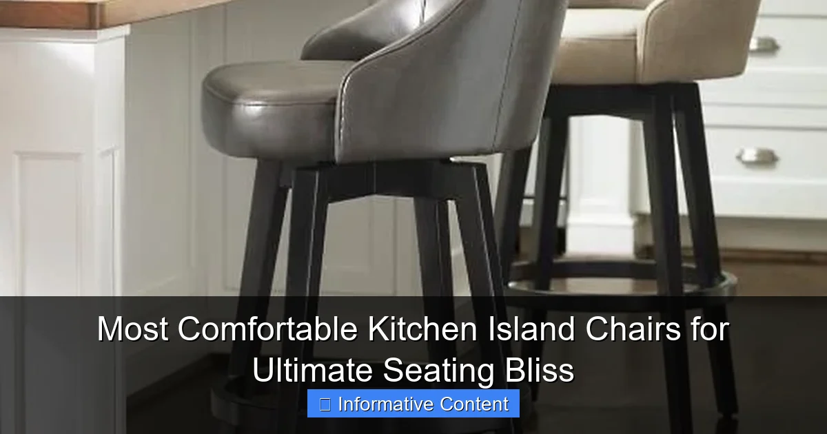 Most Comfortable Kitchen Island Chairs for Ultimate Seating Bliss