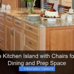 Moveable Kitchen Island with Chairs for Flexible Dining and Prep Space