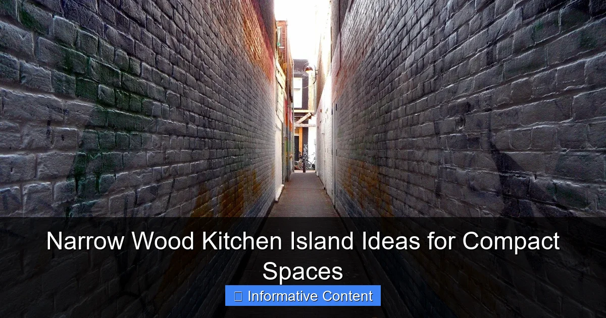 Narrow Wood Kitchen Island Ideas for Compact Spaces