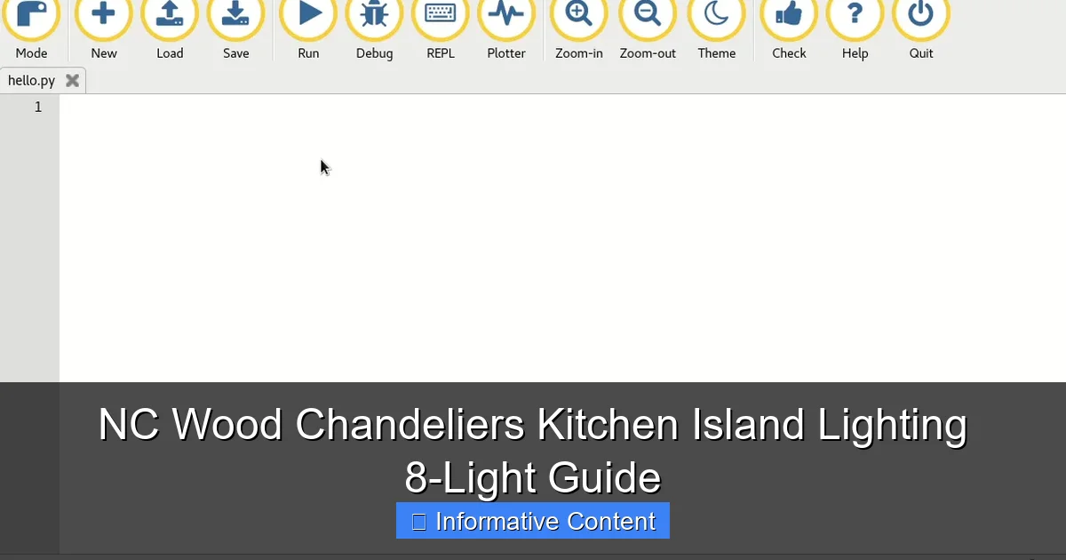NC Wood Chandeliers Kitchen Island Lighting 8-Light Guide