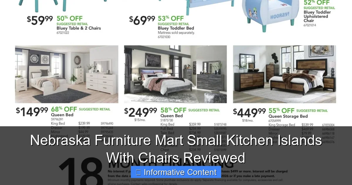 Nebraska Furniture Mart Small Kitchen Islands With Chairs Reviewed
