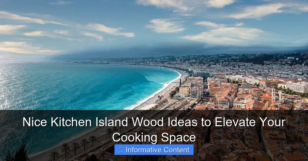 Nice Kitchen Island Wood Ideas to Elevate Your Cooking Space