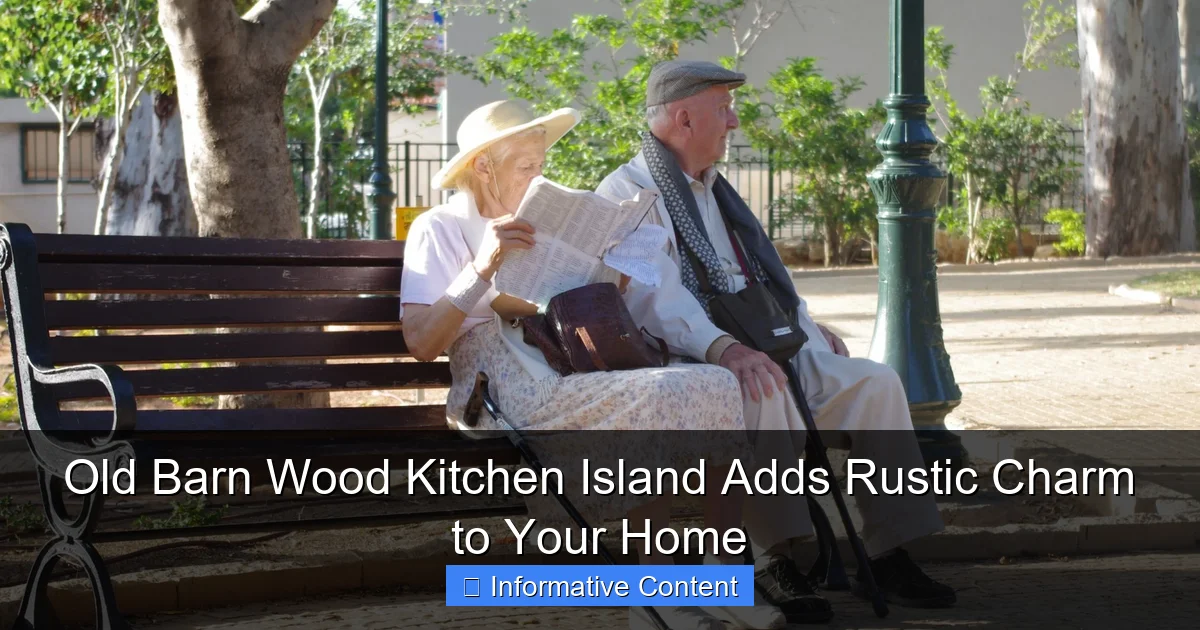 Old Barn Wood Kitchen Island Adds Rustic Charm to Your Home