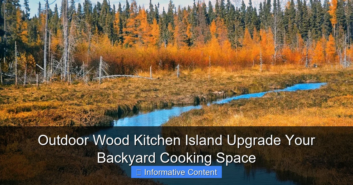 Outdoor Wood Kitchen Island Upgrade Your Backyard Cooking Space