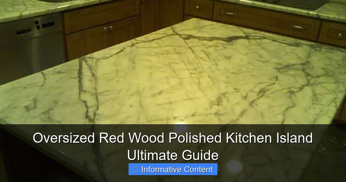 Oversized Red Wood Polished Kitchen Island Ultimate Guide