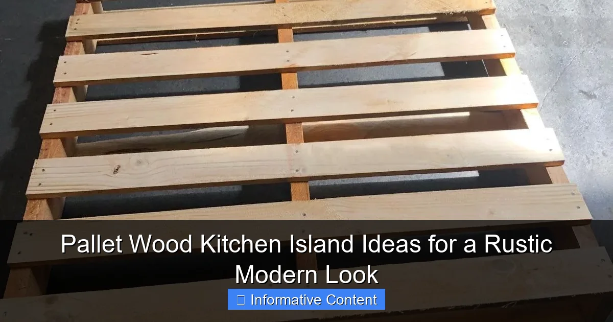 Pallet Wood Kitchen Island Ideas for a Rustic Modern Look