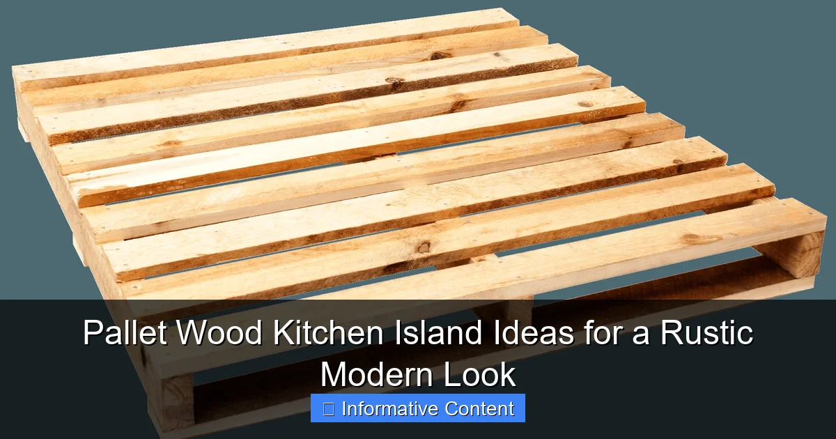 Pallet Wood Kitchen Island Ideas for a Rustic Modern Look