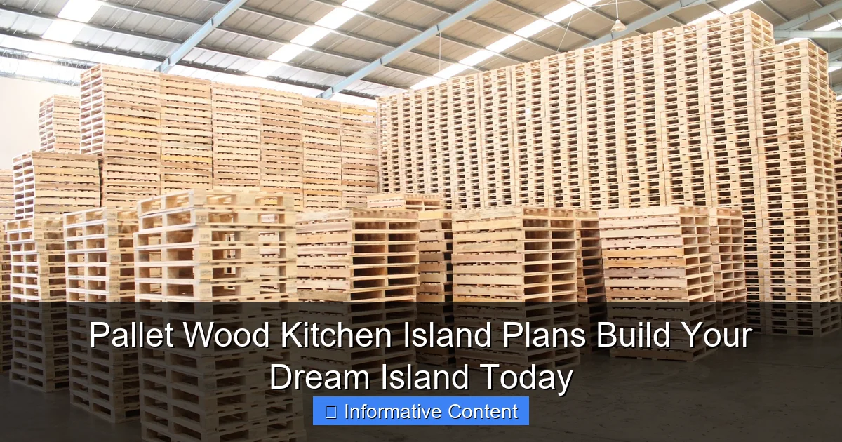 Pallet Wood Kitchen Island Plans Build Your Dream Island Today