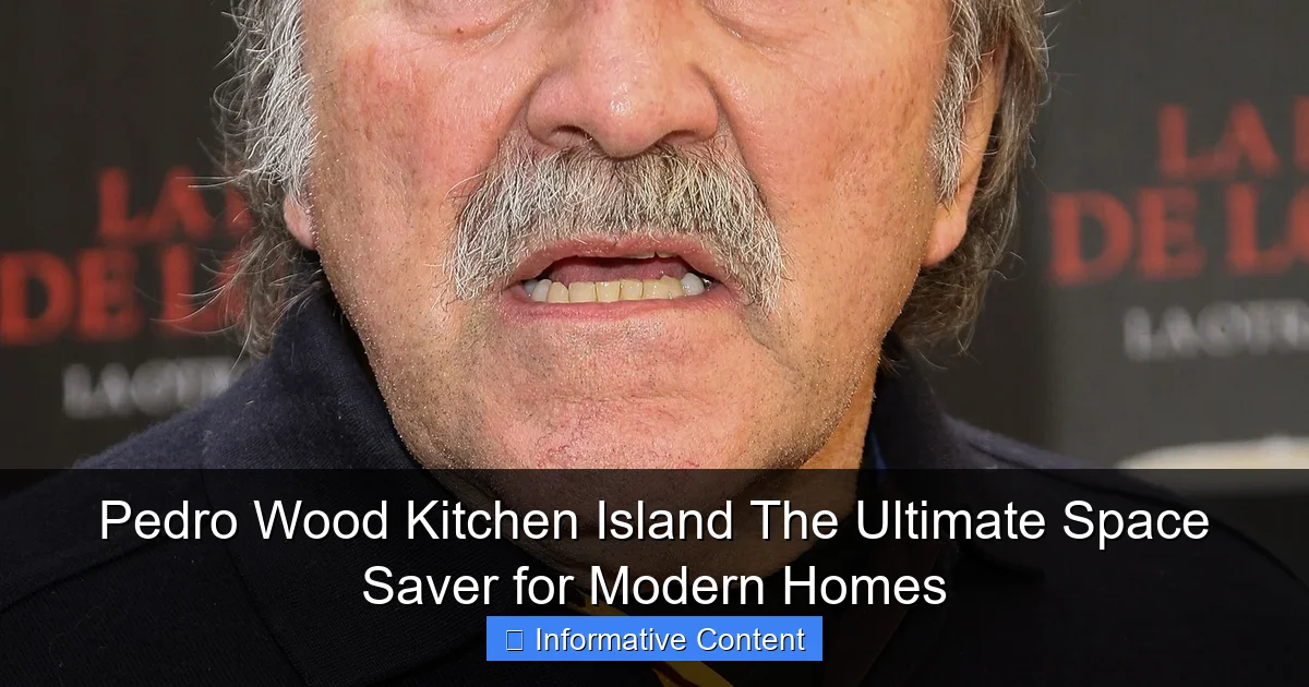 Pedro Wood Kitchen Island The Ultimate Space Saver for Modern Homes