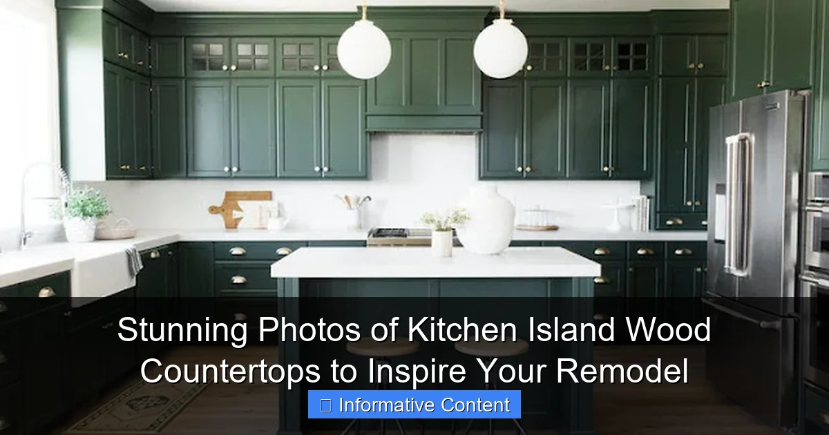 Stunning Photos of Kitchen Island Wood Countertops to Inspire Your Remodel