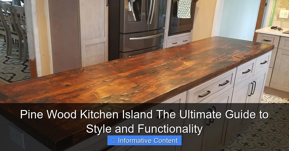 Pine Wood Kitchen Island The Ultimate Guide to Style and Functionality