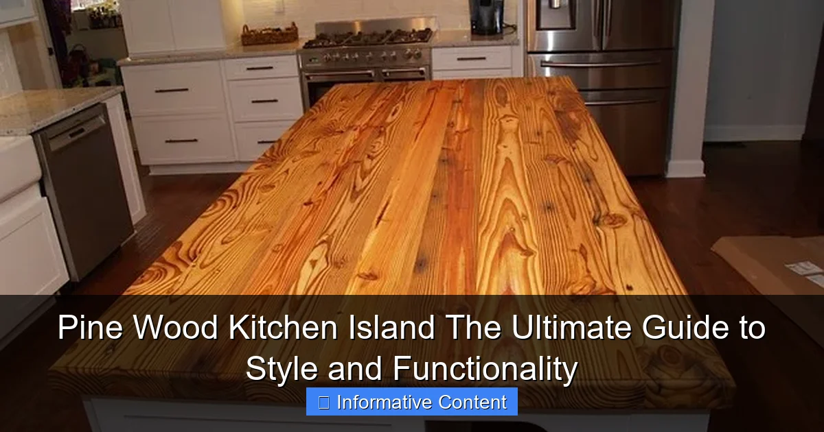Pine Wood Kitchen Island The Ultimate Guide to Style and Functionality