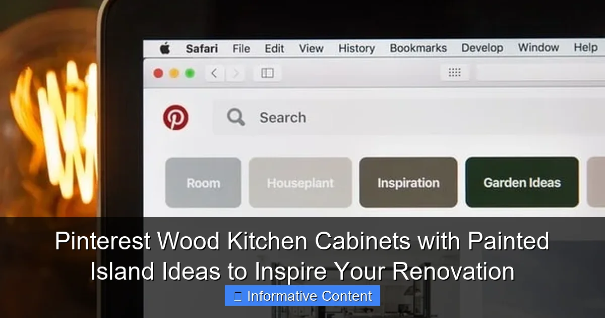 Pinterest Wood Kitchen Cabinets with Painted Island Ideas to Inspire Your Renovation