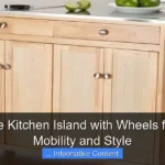 Portable Kitchen Island with Wheels for Easy Mobility and Style