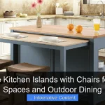 Portable Kitchen Islands with Chairs for Small Spaces and Outdoor Dining