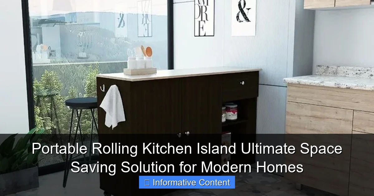 Portable Rolling Kitchen Island Ultimate Space Saving Solution for Modern Homes