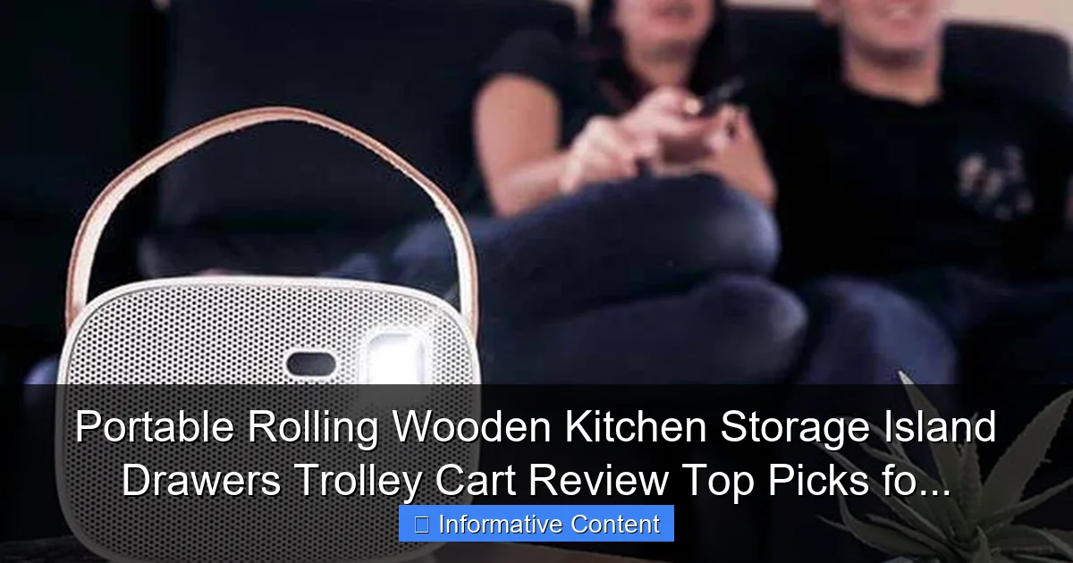 Portable Rolling Wooden Kitchen Storage Island Drawers Trolley Cart Review Top Picks fo...